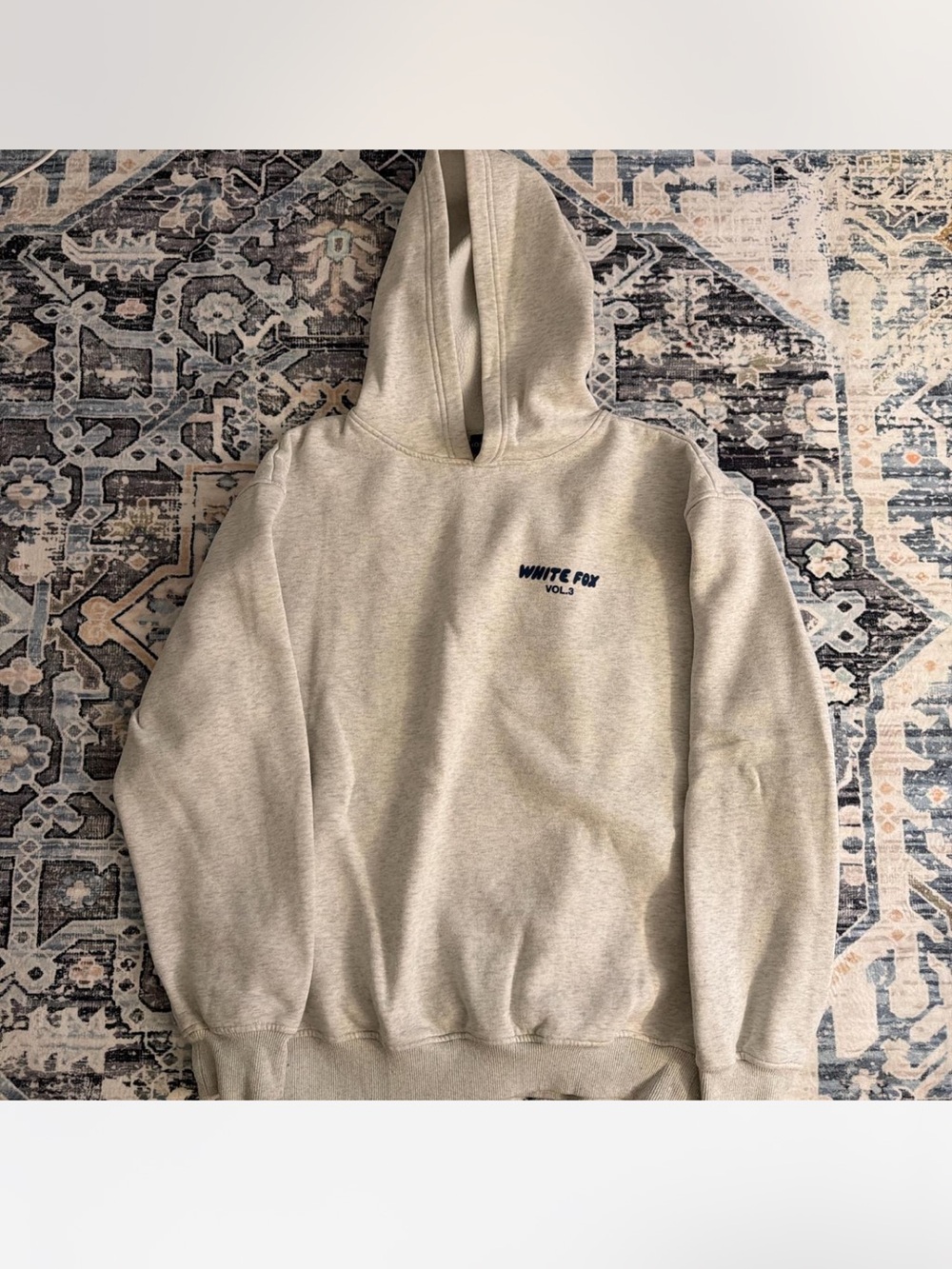 White Fox Gray Hoodie